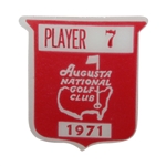 1971 Masters Champion Charles Coodys Tournament Contestant Badge #7