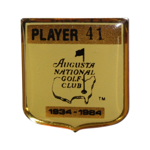 Charles Coody's 1984 Masters Tournament Contestant Badge #41