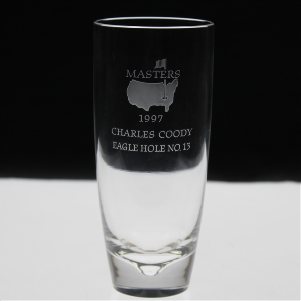 Charles Coody's 1997 Masters Tournament Hole No. 13 Crystal Steuben Eagle Glass