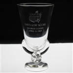 Charles Coodys 1969 Masters Tournament Days Low Score Crystal Steuben Glass Vase - April 11th