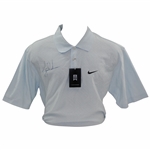 Tiger Woods Signed Lt Blue TW Golf Shirt - Unused - Size M JSA ALOA