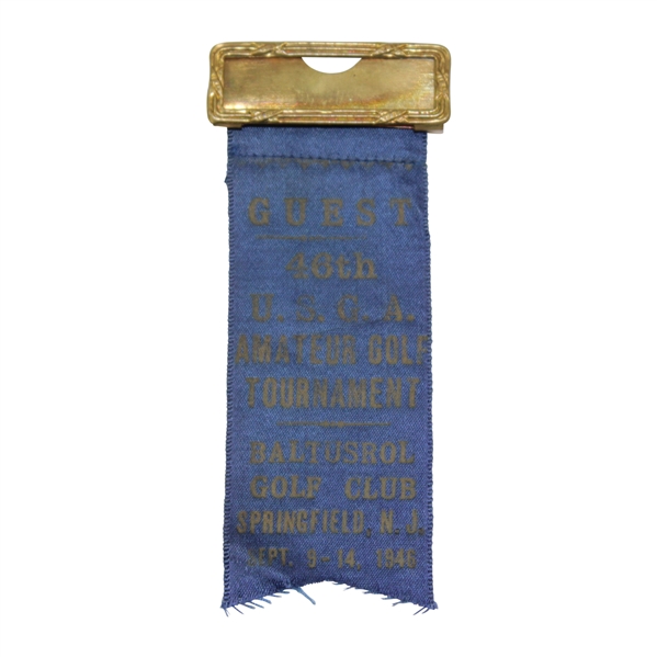 1946 US Amateur Championship at Baltusrol Badge/Ribbon