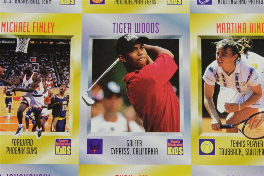 Seldom Seen Intact 1996 Sports Illustrated for Kids Magazine - Tiger Rookie Card