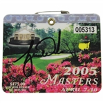 Tiger Woods Signed 2005 Masters Tournament SERIES Badge #Q05313 JSA FULL #BB09854