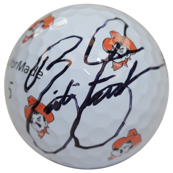 Rickie Fowler Signed Oklahoma State Cowboys Logo Golf Ball JSA ALOA