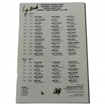 Tiger Woods Signed 1ST Round Of Pro Golf Pairing Sheet/Program with Time Period Signature JSA FULL #BB98236