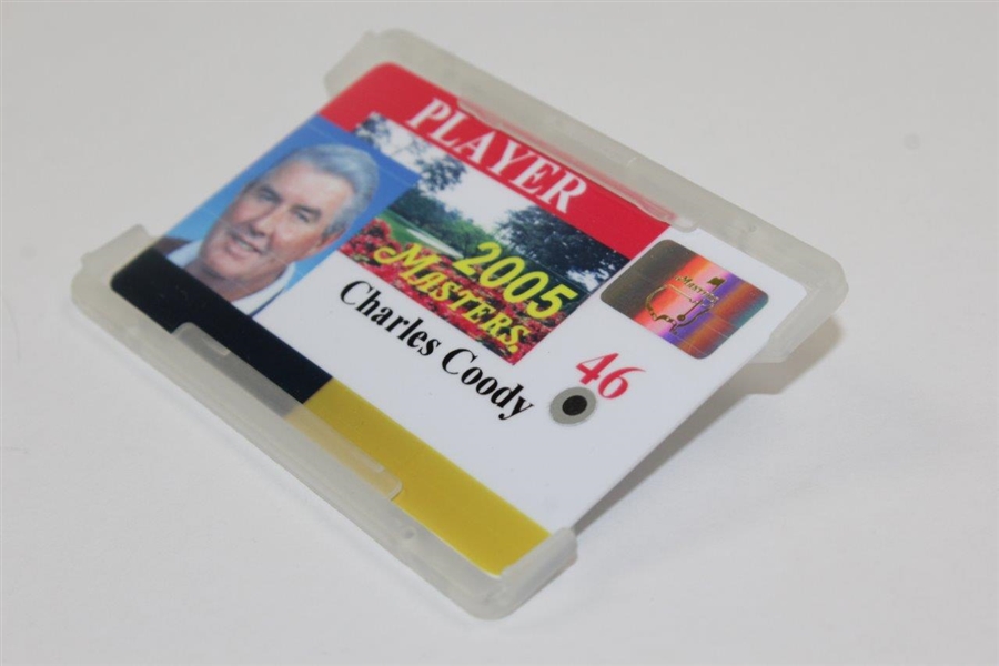 Charles Coody's 2005 Masters Tournament Player ID Badge