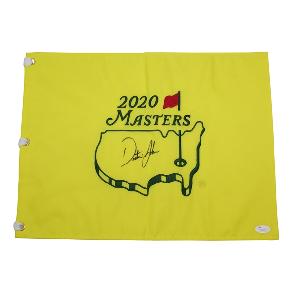 Dustin Johnson Signed 2020 Masters Embroidered Flag JSA FULL #Z91676
