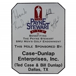 Payne Stewart & Tiger Woods Autographed The Payne Stewart Cup Hole Sign JSA ALOA