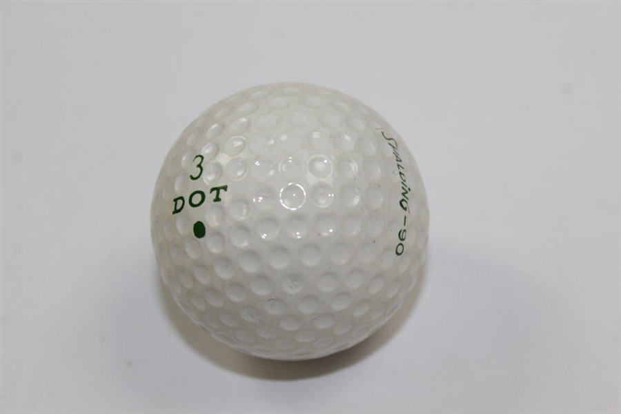 Vintage Masters Spalding-90 Green Dot Logo Golf Ball