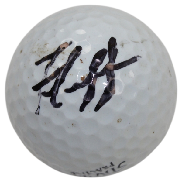 Mike 'Fluff' Cowen Signed Augusta National Golf Club Logo Golf Ball - Tiger '97 Caddy JSA ALOA
