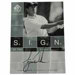 Tiger Woods Signed 2002 Upper Deck Sign of the Times Golf Card