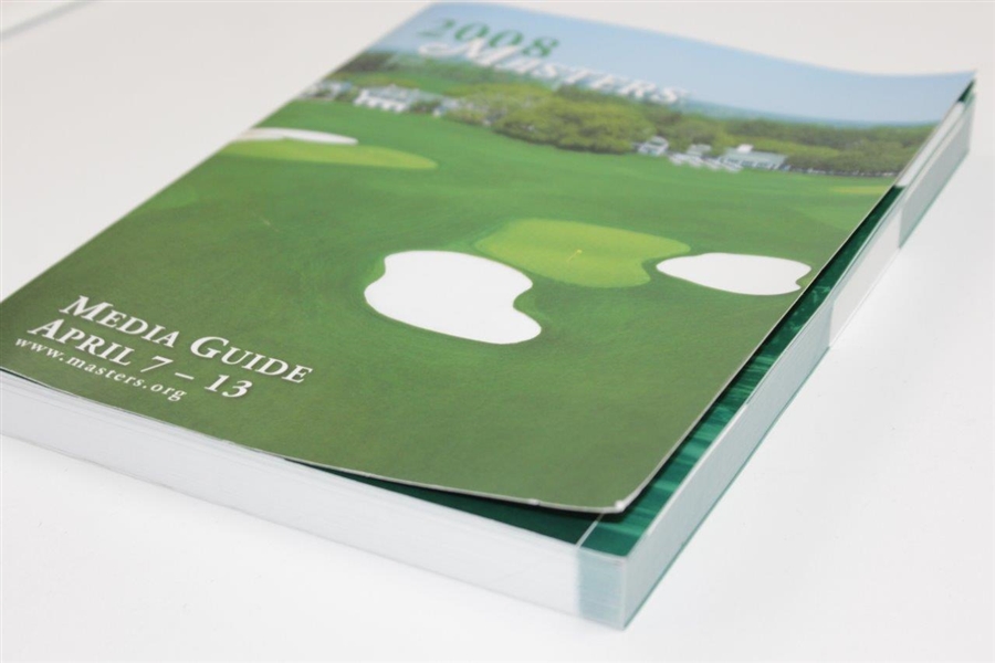 2008 Masters Tournament Softcover Media Guide & 2016 Masters Tournament Handbook