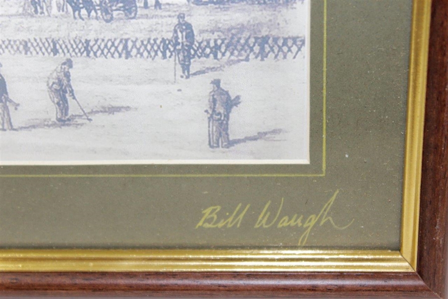 The Royal & Ancient Clubhouse 'Circa 1870' by Artist Bill Waugh - Signed Print - Framed JSA ALOA