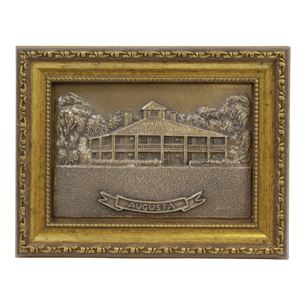Augusta National Golf Club Clubhouse Resin Cast Bronze by Artist Bill Waugh