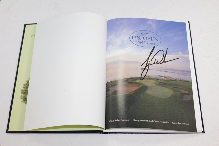 Tiger Woods Signed 2000 US Open at Pebble Beach Rolex Annual Book JSA ALOA