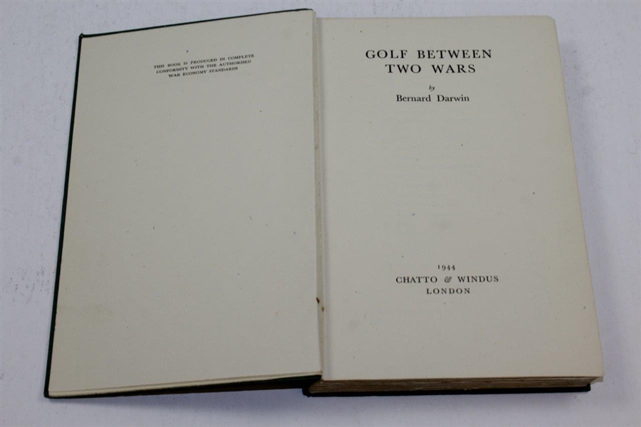 Golf Between Two Wars by Bernard Darwin 1944