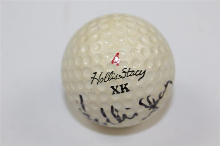  Hollis Stacy Signed Golf Ball Her Logo JSA ALOA