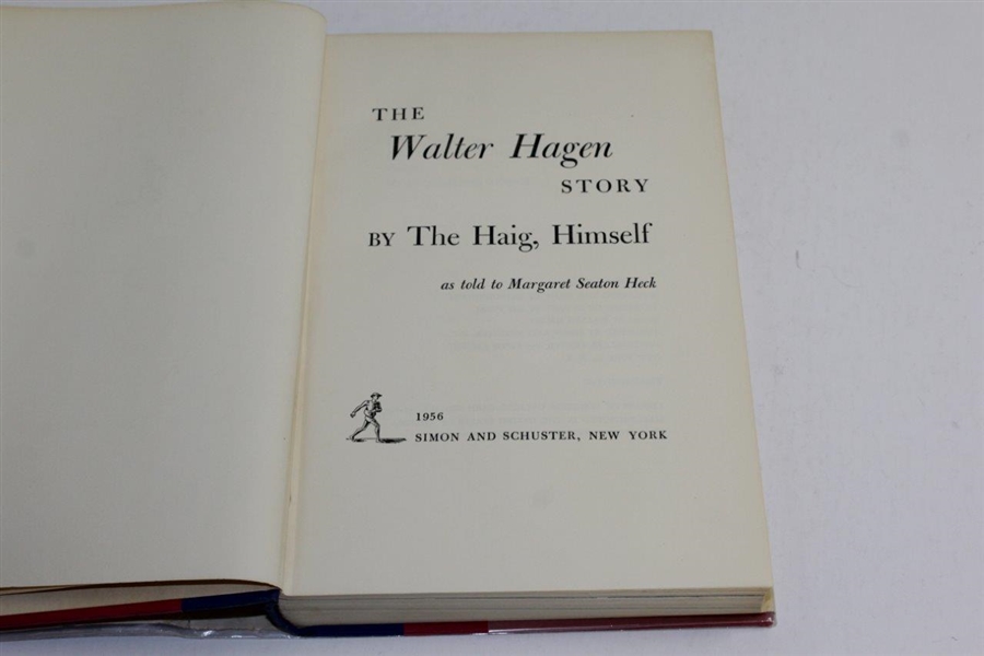 Walter Hagen Signed 1956 'The Walter Hagen Story' Book by Margaraet Seaton Heck JSA ALOA