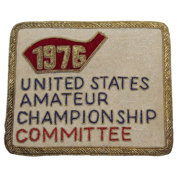 1976 US Amateur Committee Coat Crest at Bel Air Country Club 