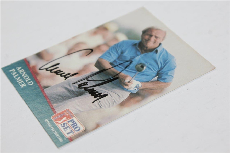 Arnold Palmer Signed 1990 Pro-Set Golf Card #LL94698 JSA ALOA