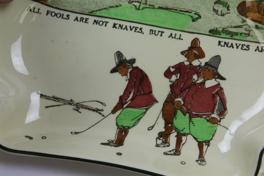 Vintage Royal Doulton 'All Fools are Not Knaves, But All Knaves Are Fools' Saucer Bowl Plate