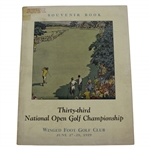 1929 US Open at Winged Foot Official Program - Bobby Jones Win