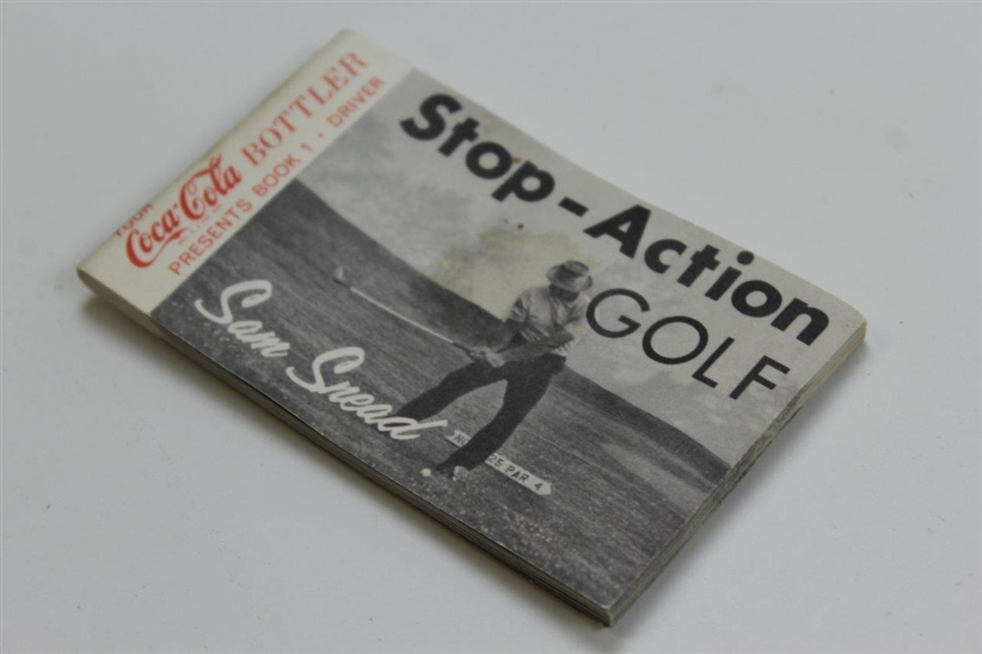 Vintage Sam Snead Coca Cola Stop Action Golf Flicker book