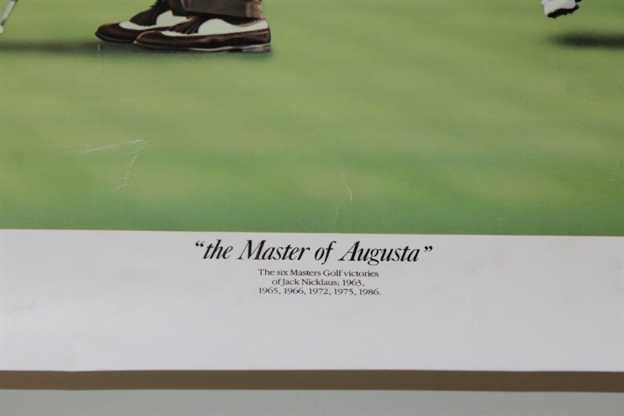 Jack Nicklaus Signed 'The Master of Augusta' Alan Zuniga Ltd Ed 1/1988 Print JSA ALOA