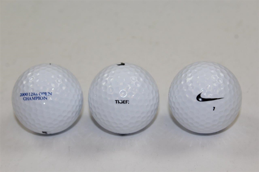Tiger Woods Collectors Series Tin of Dozen 2000 OPEN Championship Golf Balls