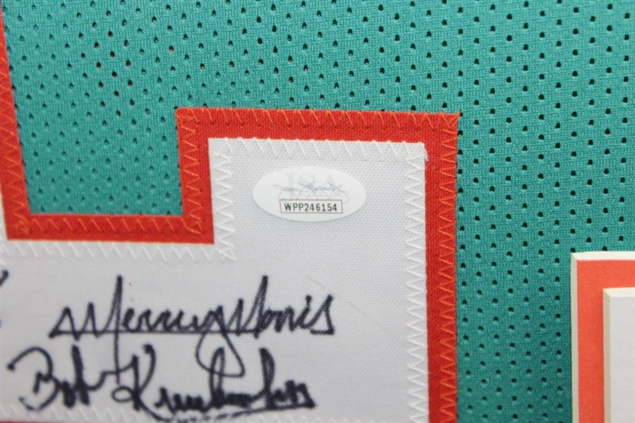 1972 Dolphins 'Perfect Season' Jersey Signed by 27 inc. Griese, Shula, Little, Langer, Warfield, & more JSA #WPP246154 