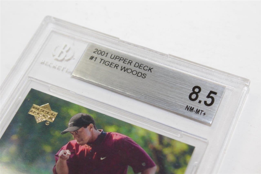 Tiger Woods 2001 Upper Deck Card BGS NM-MT 8.5