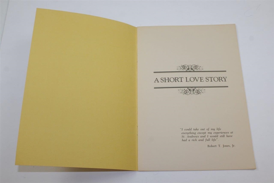1973 'A Short Love Story: the People of St. Andrews & bobby Jones' - Sargent Family Collection