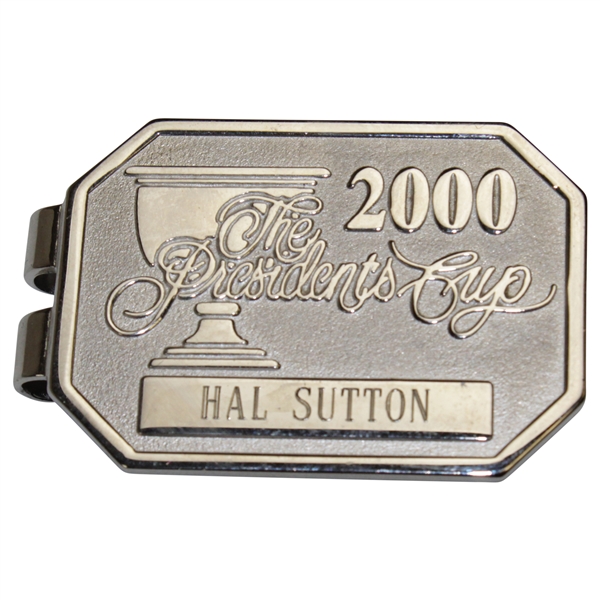 Hal Sutton's 2000 The President's Cup Contestant Money Clip/Badge
