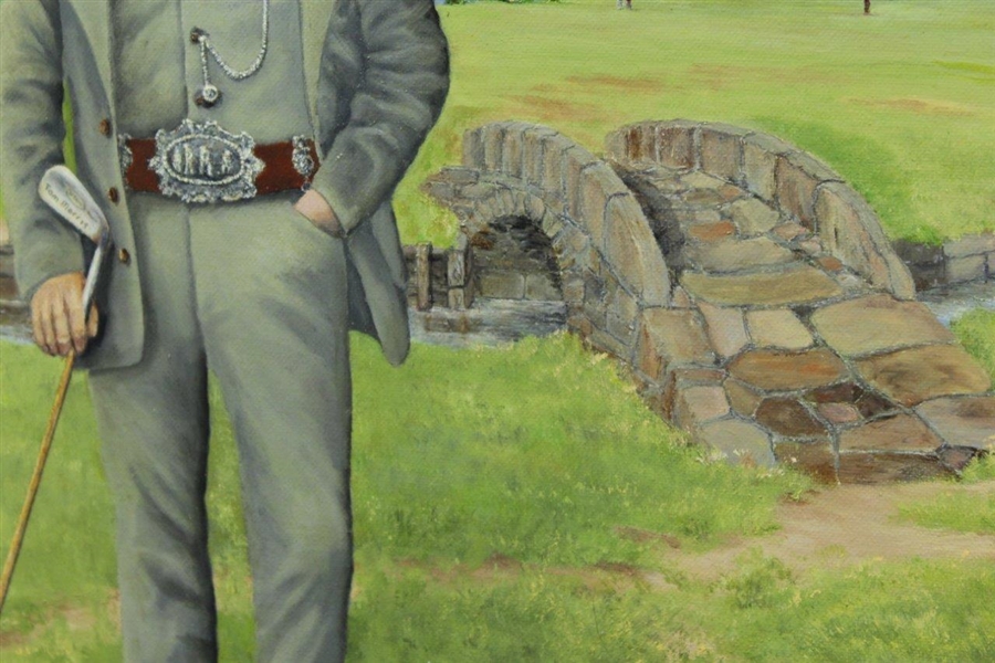 Original Young Tom Morris 'St. Andrews’ Painting by Artist Bill Waugh - 1990