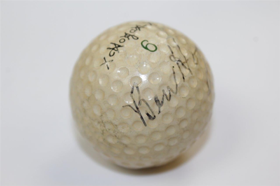 Ben Hogan Signed Vintage Hogan 6 Logo Golf Ball JSA FULL #B49087