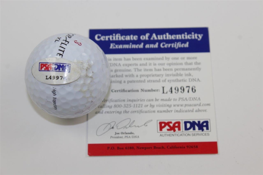 Mickey Mantle Signed Top-Flite Golf Ball with 'H.O.F. 74' Notation PSA/DNA #L49976