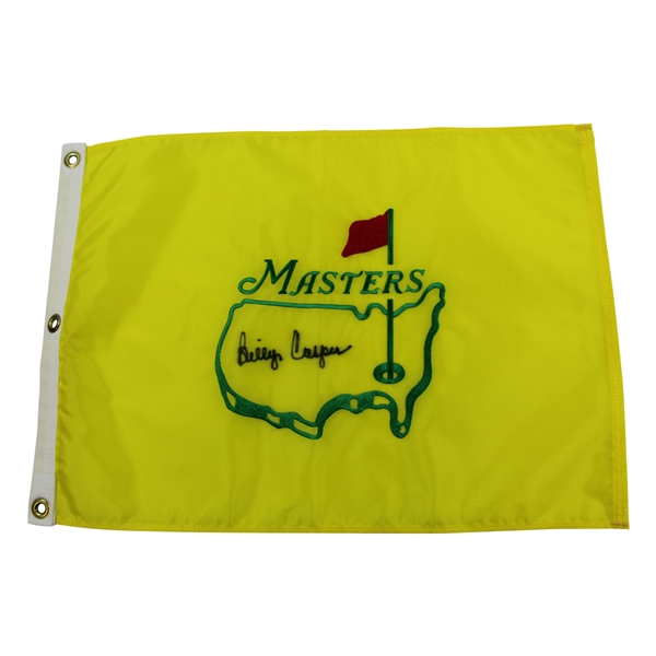 Billy Casper Signed Undated Masters Par-Aide Embroidered Flag - Charles Coody Collection JSA ALOA