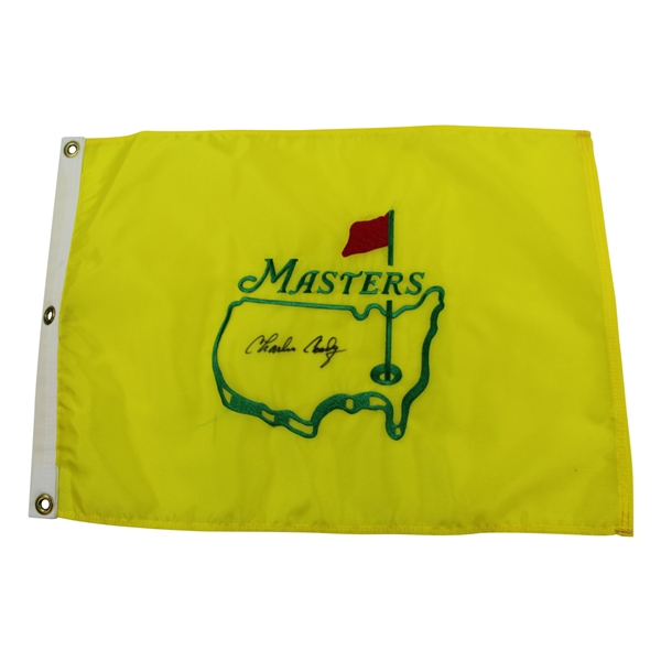 Charles Coody Signed Undated Masters Par-Aide Embroidered Flag - Charles Coody Collection JSA ALOA