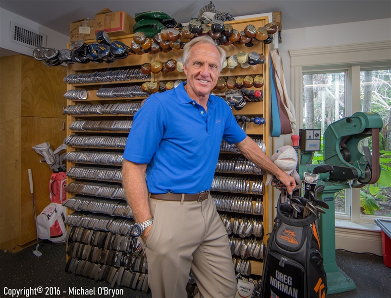 Greg Norman's Personal Tiburon Golf 'Sample' Full Size Black Golf Bag