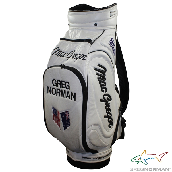 Greg Norman's Personal MacGregor 'Greg Norman' Shark Logo Qantas MacTec Full Size Golf Bag