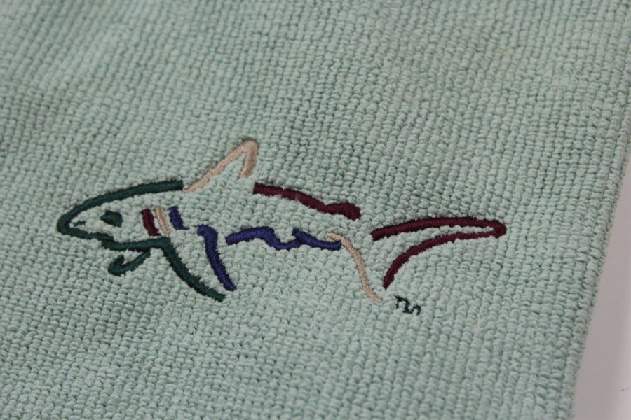 Greg Norman's Personal Bag Tag Shark Logo Towel