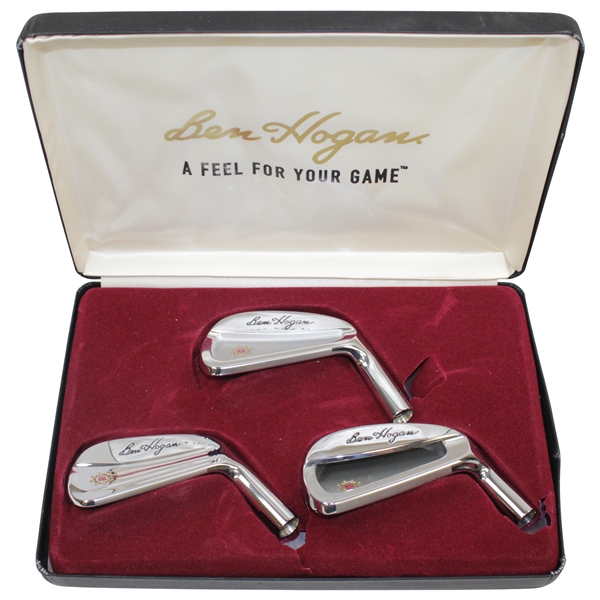 Ben Hogan  A Feel For Your Game' Three Forged APEX Golf Irons Heads in Original Display Box