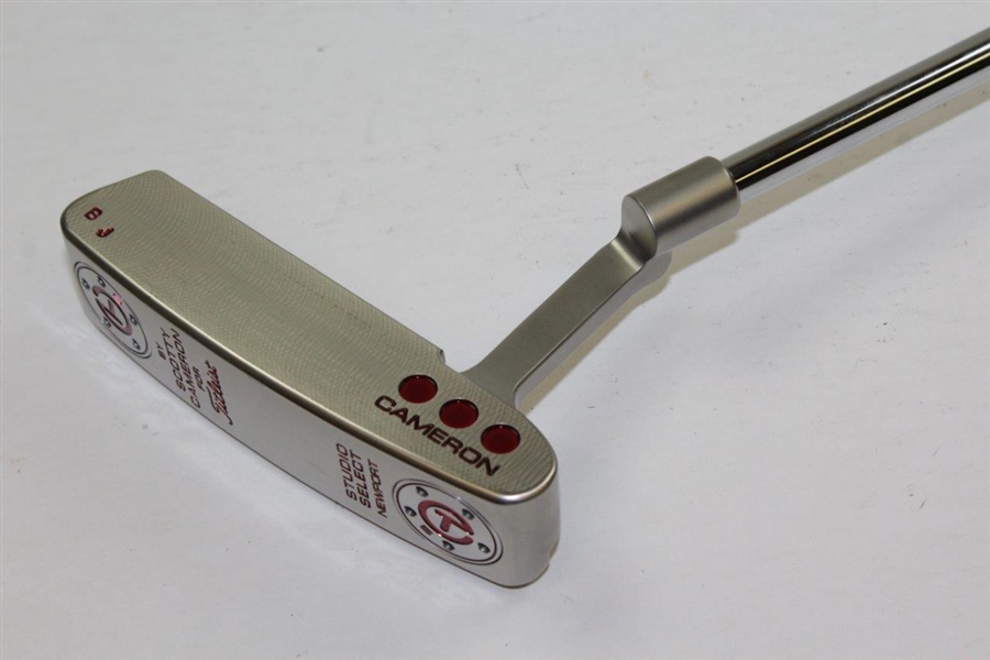 Barry Jaeckel's Scotty Cameron Studio Select Newport Putter with 'BJ' on Face with Headcover