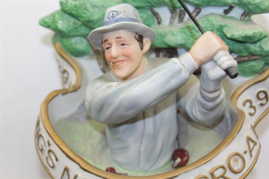 Barry Jaeckel's 1980 Bing's 39th National Pro-Am Porcelain Decanter with Bing Golfing