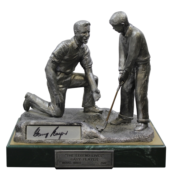 Gary Player Signed The Legend Lives Ltd Ed Statue by Artist Michael Ricker Statue JSA ALOA