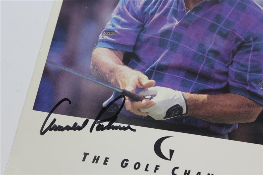 Arnold Palmer Signed The Golf Channel Launch Date Photo JSA ALOA