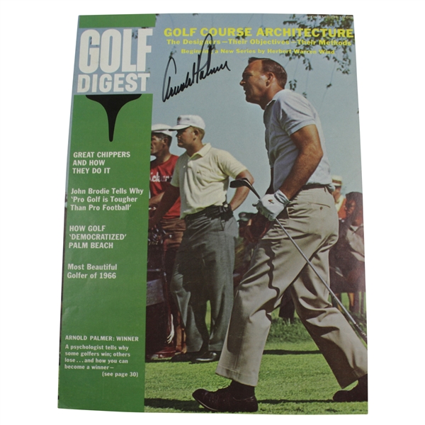 Arnold Palmer Signed November 1966 Golf Digest Cover JSA ALOA