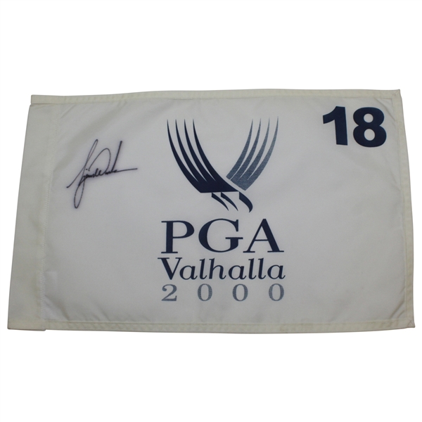 Tiger Woods Signed 2000 PGA at Valhalla Flag - Large Signature JSA ALOA