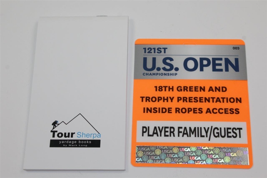 2021 US Open at Torrey Pines Yardage Book, Player/Family Access, & Father's Day Pin
